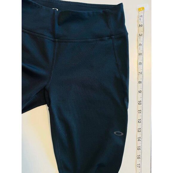 Oakley Hydrolix Leggings Womens Medium Black Yoga Pants Workout Running - Picture 1 of 8